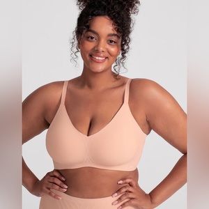 NWT Honeylove Liftwear Silhouette Bra 3x Rose Tan